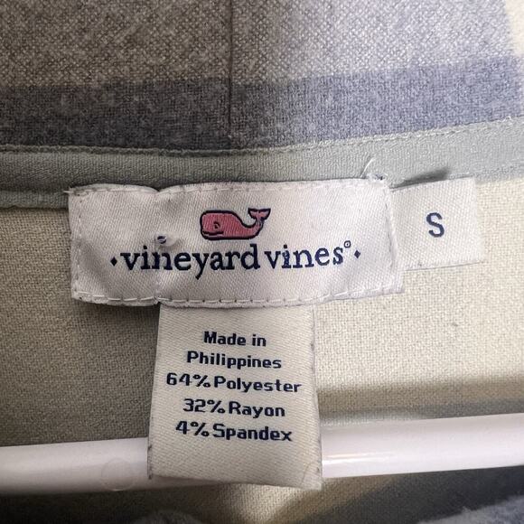 Vineyard Vines White Gray Funnel Neck Pullover Sweatshirt Womens Sz S - Picture 11 of 15